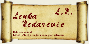 Lenka Medarević vizit kartica